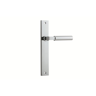 Iver Door Lever Berlin Rectangular Latch Pair Polished Chrome L120xP57mm BPH240xW38mm