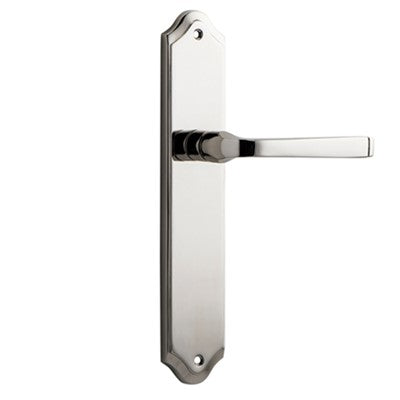 Iver Door Lever Annecy Shouldered Latch Pair Polished Nickel L117xP65mm BPH250xW48mm