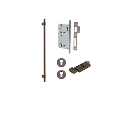 Iver Pull Handle Helsinki Signature Brass CTC600mm Key / Thumb Entrance Kit