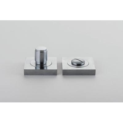 Iver Privacy Turn Berlin Rose Square Concealed Fix Pair Brushed Chrome H52xW52xP35mm