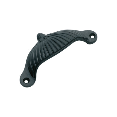 Tradco Drawer Pull Fluted Iron Matt Black H40xL105mm