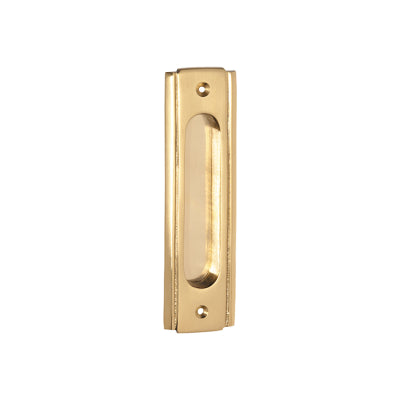 Tradco Sliding Door Pull Traditional Polished Brass H150xW43mm