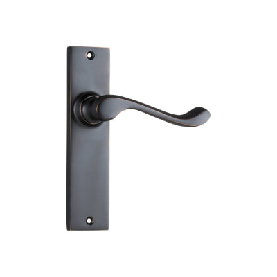 Tradco Door Lever Fremantle Latch Pair Antique Copper H150xW35xP50mm