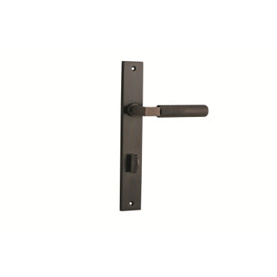 Iver Door Lever Brunswick Rectangular Privacy Pair Signature Brass CTC85mm L120xP57mm BPH240xW38mm