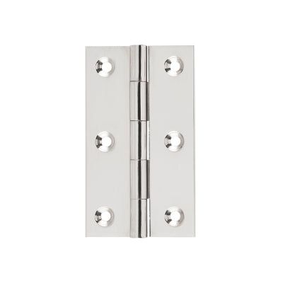 Southern Design Group Fixed Pin Hinge - H89xW50mm - Polished Nickel Finish