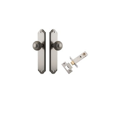 Iver Door Knob Guildford Shouldered Satin Nickel Passage Kit