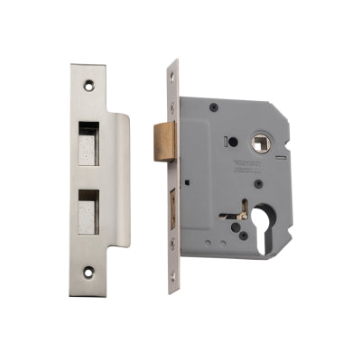 Tradco Mortice Lock Euro Satin Nickel CTC47.5mm Backset 57mm