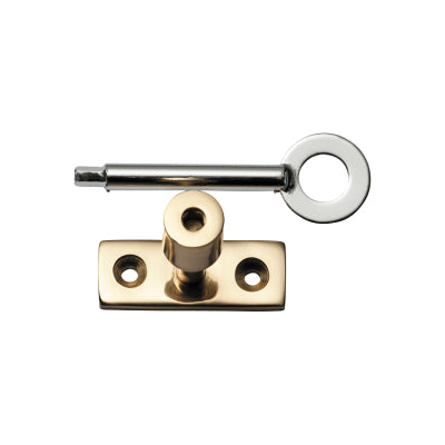 Tradco Locking Pin To Suit Base Fix Casement Fastener Polished Brass