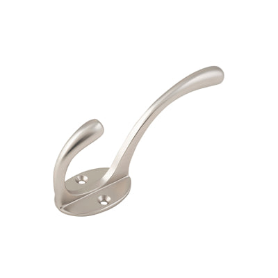 Tradco Hat & Coat Hook Victorian Satin Nickel H110xP50mm