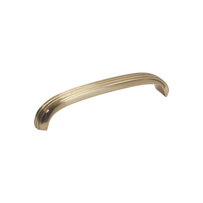 Tradco Cabinet Pull Handle Deco Curved Large Polished Brass L125xW20xP25mm