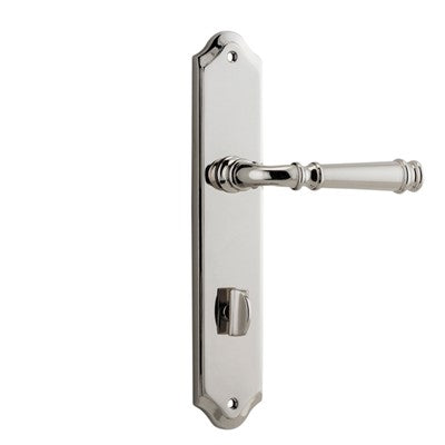 Iver Door Lever Verona Shouldered Privacy Pair Polished Nickel CTC85mm L122xP58mm BPH250xW48mm