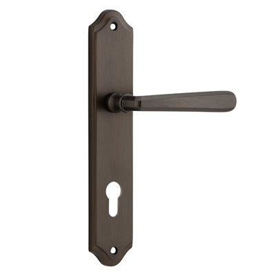 Iver Door Lever Copenhagen Shouldered Euro Pair Signature Brass CTC85mm L120xP59mm BPH250xW48mm