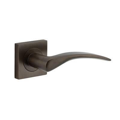 Iver Door Lever Oxford Rose Square Concealed Fix Pair Signature Brass L125xP63mm BPH52xW52mm