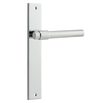 Iver Door Lever Helsinki Rectangular Latch Pair Polished Chrome L137xP58mm BPH240xW38mm