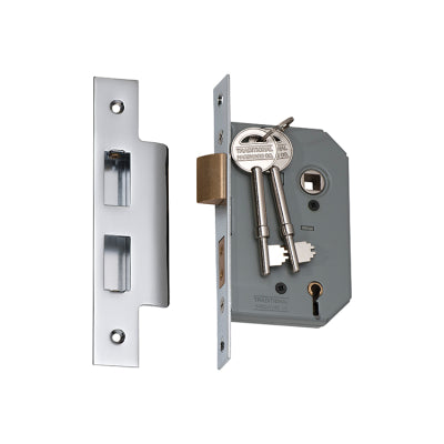 Tradco Mortice Lock 5 Lever Chrome Plated CTC57mm Backset 46mm