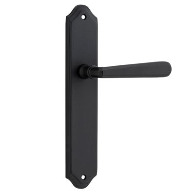 Iver Door Lever Copenhagen Shouldered Latch Pair Matt Black L120xP59mm BPH250xW48mm