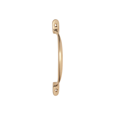 Tradco Cabinet Pull Handle Standard Polished Brass L150xP28mm