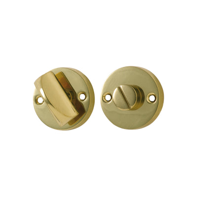 Tradco Privacy Turn Round Polished Brass D35mm