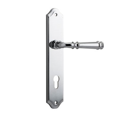 Iver Door Lever Verona Shouldered Euro Pair Polished Chrome CTC85mm L122xP58mm BPH250xW48mm