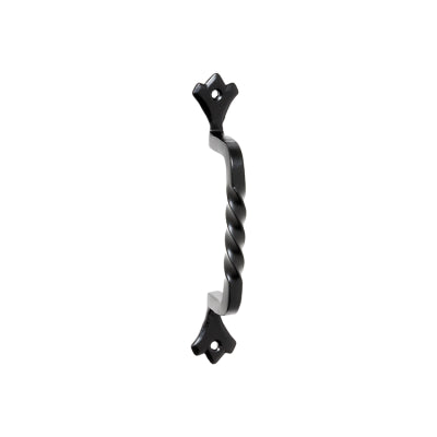 Tradco Cabinet Pull Handle Iron Twist Matt Black L145xP39mm