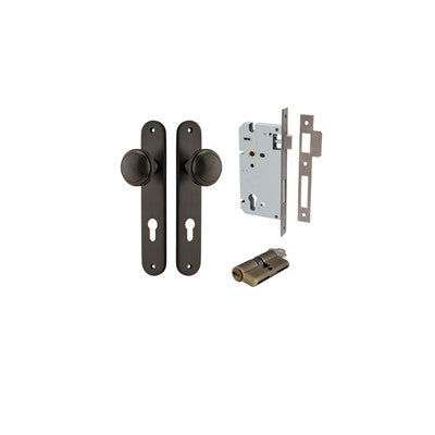 Iver Door Knob Paddington Oval Signature Brass Key / Key Entrance Kit