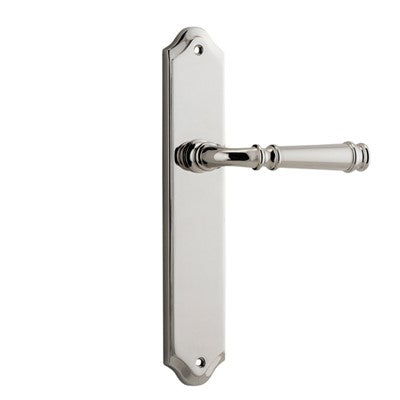 Iver Door Lever Verona Shouldered Latch Pair Polished Nickel L122xP58mm BPH250xW48mm