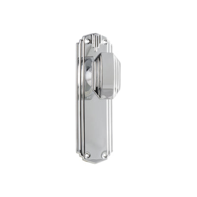 Tradco Door Knob Napier Art Deco Latch Pair Chrome Plated H178xW54xP50mm