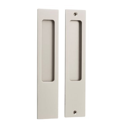 Iver Sliding Door Pull Rectangular Pair Satin Nickel H225xW45xP2.5mm