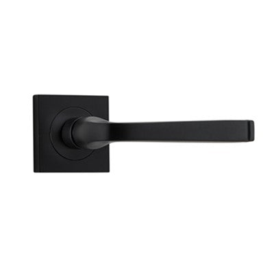 Iver Door Lever Annecy Rose Square Concealed Fix Pair Matt Black L117xP66mm BPH52xW52mm