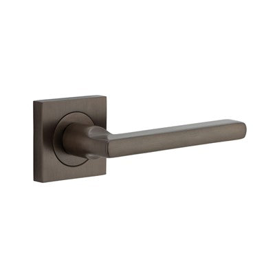 Iver Door Lever Baltimore Rose Square Concealed Fix Pair Signature Brass L118xP57mm BPH52xW52mm