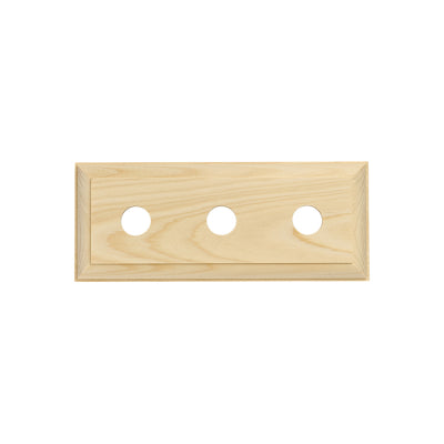 Tradco Switch Socket Block Traditional Treble Pine H90xL225mm