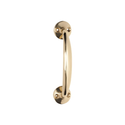 Tradco Cabinet Pull Handle Telephone Polished Brass L125xP35mm