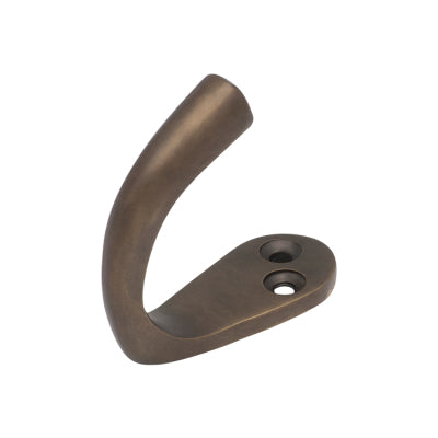 Tradco Robe Hook Single Antique Brass H45xP42mm