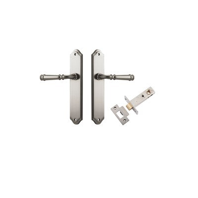 Iver Door Lever Verona Shouldered Satin Nickel Passage Kit