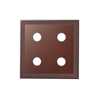 Tradco Switch Socket Block Classic Quad Cedar H155xL155mm