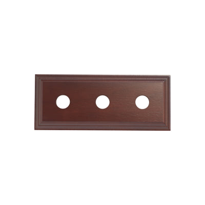 Tradco Switch Socket Block Classic Treble Cedar H90xL225mm