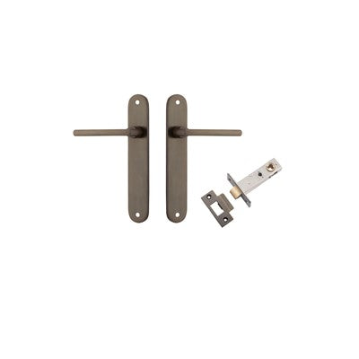 Iver Door Lever Baltimore Oval Signature Brass Passage Kit