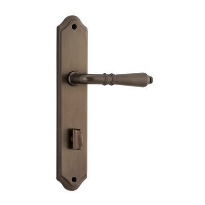 Iver Door Lever Sarlat Shouldered Privacy Pair Signature Brass CTC85mm L111xP55mm BPH250xW48mm