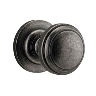 Iver Door Knob Paddington Rose Round Concealed Fix Pair Distressed Nickel D55xP68mm BPD58mm