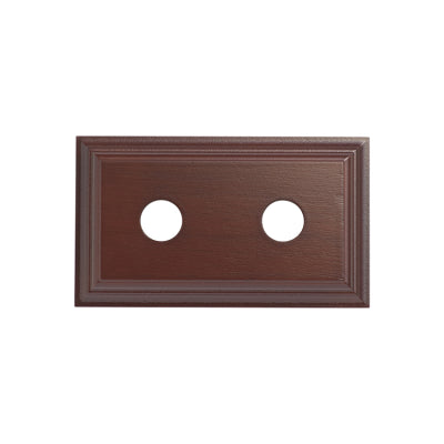 Tradco Switch Socket Block Classic Double Cedar H90xL155mm