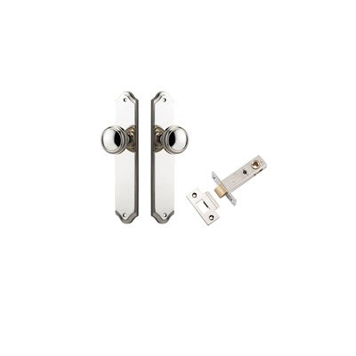 Iver Door Knob Paddington Shouldered Polished Nickel Passage Kit