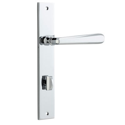 Iver Door Lever Copenhagen Rectangular Privacy Pair Polished Chrome CTC85mm L120xP57mm BPH240xW38mm