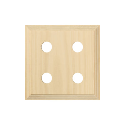 Tradco Switch Socket Block Classic Quad Pine H155xL155mm