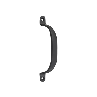 Tradco Cabinet Pull Handle Offset Matt Black L130xP23mm