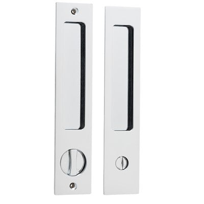 Iver Sliding Door Pull Rectangular Privacy Pair Polished Chrome H225xW45xP2.5mm