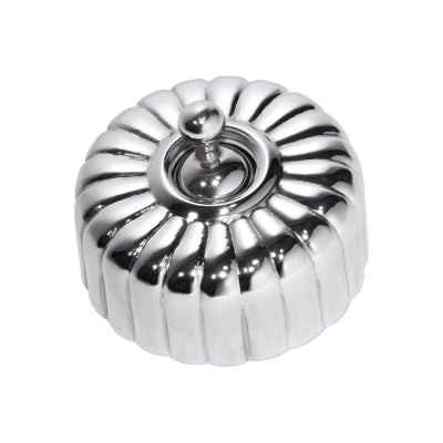 Tradco Switch Fluted Chrome Plated D55xP40mm