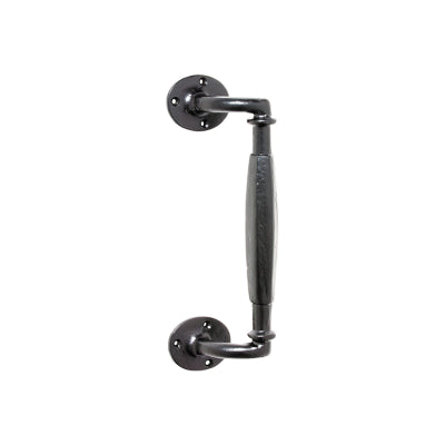 Tradco Pull Handle Iron Offset Matt Black H265xP60mm