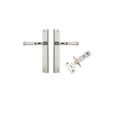 Iver Door Lever Verona Rectangular Polished Nickel Passage Kit