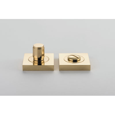 Iver Privacy Turn Berlin Rose Square Concealed Fix Pair Polished Brass H52xW52xP35mm