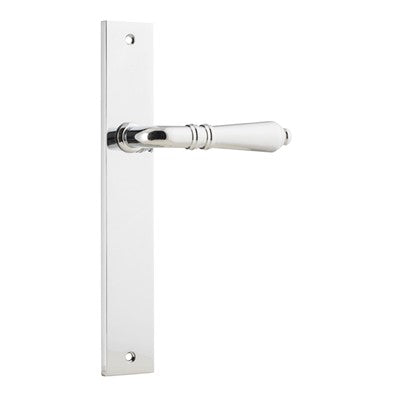 Iver Door Lever Sarlat Rectangular Latch Pair Polished Chrome L111xP53mm BPH240xW38mm